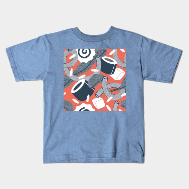 Flying Sushi Kids T-Shirt by Karla-Kiky